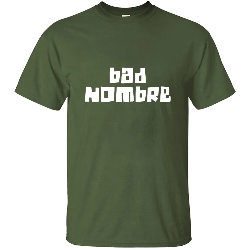 Футболка с принтом Humor bad hombre г. Летняя семейная футболка больших размеров S~ 5xl Harajuku, футболка в стиле хип-хоп с защитой от морщин