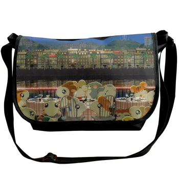 

Hamtaro-021 Fashion Solid Canvas Messenger Satchel Bags Buckle Casual Portable Shoulder Bag