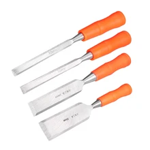 Uxcell 1 шт. стамеска для столярных работ плоская резьба по дереву головка с высоким содержанием углерода Сталь с ручка pvc для ручной инструмент для работы по дереву 8 размеров