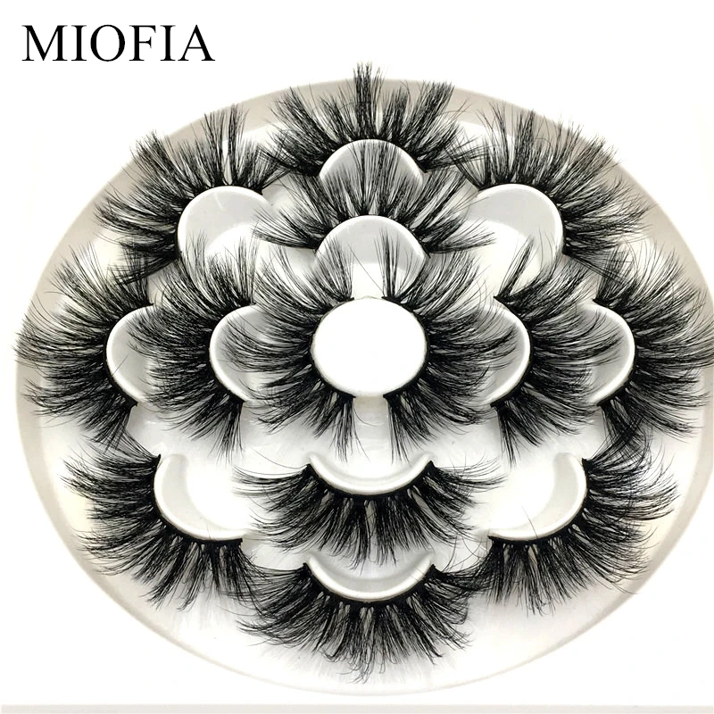 3D норковые ресницы MIOFIA 7/8 пар драматические накладные 25 мм Искусственные