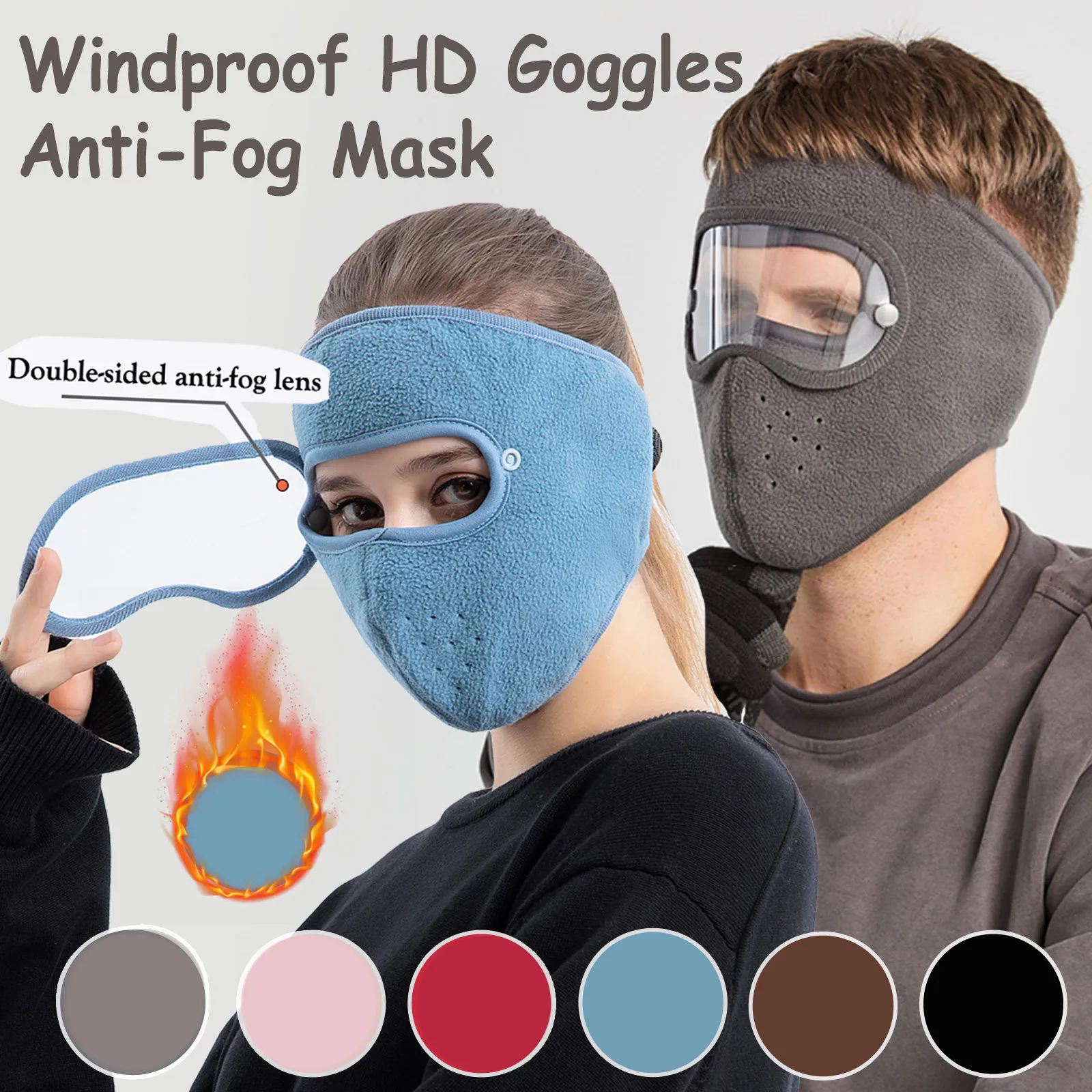 Thermal Eye Mask Unisex Winter Ears And Eyes Protection Outdoor Warm Face Mask Reusable Masken Waschbar Mаска Mascarillas 1pc