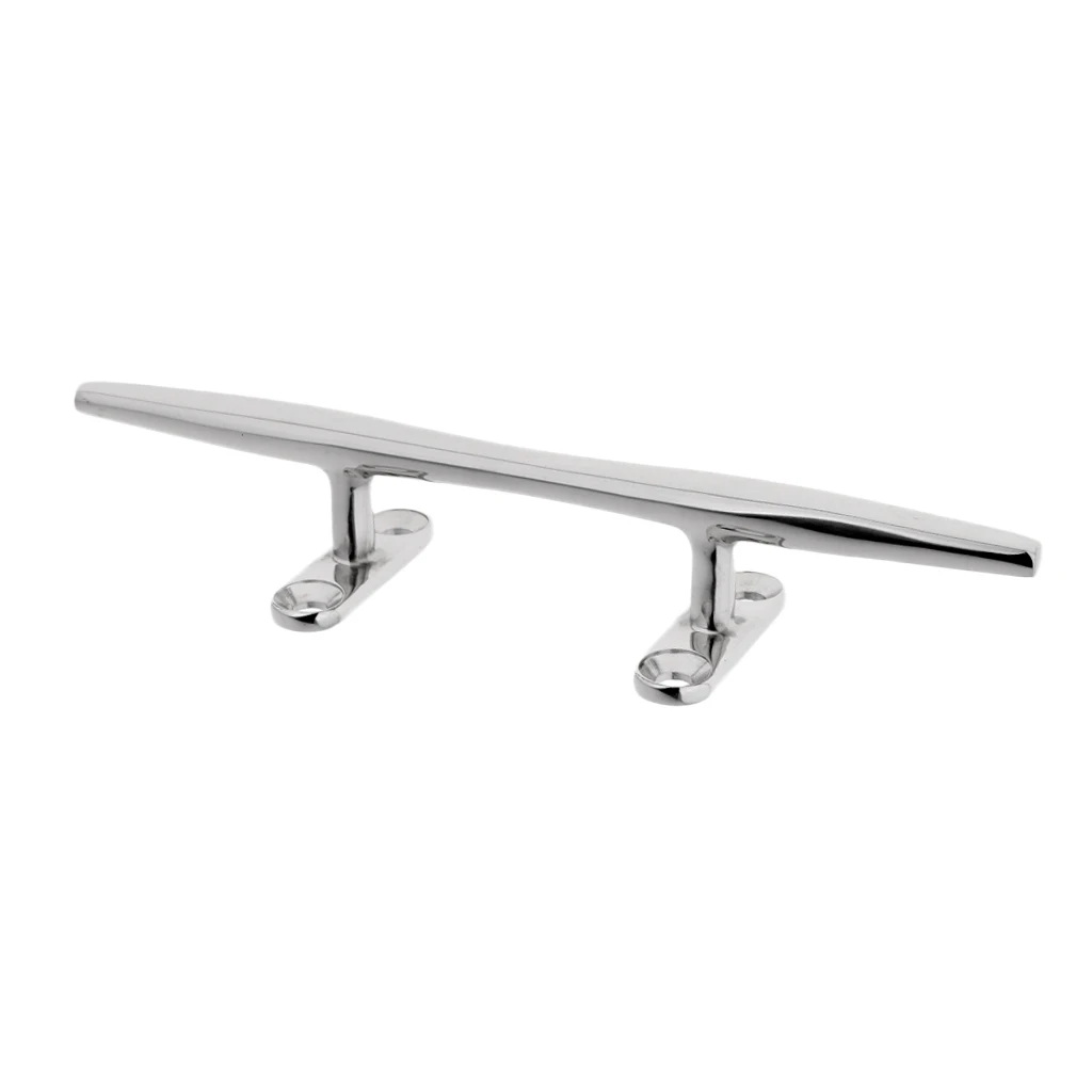 4 Inch(100mm) Heavy Duty 316 Stainless Steel Open Base Dock Cleat Marine Boat Mooring Dolphin Deck Cleat