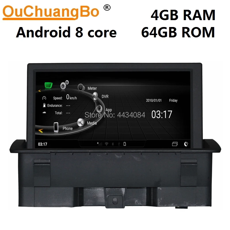 

Ouchuangbo car radio tape gps stereo audio player for Audi A1 2010-2016 support mirror link 8 core 4+32 android 8.0 OS