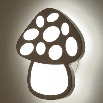 

Acrylic Lampshade Indoor Hotel Romantic Home Decor LED Wall Lamp Lighting Sconce Mushroom Shape Hallway For Bedroom Bathroom