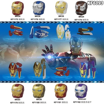 

Building Blocks Heroes Wasp With Chromed Hair Bricks Figures For Children Toys KF6101 KF6097