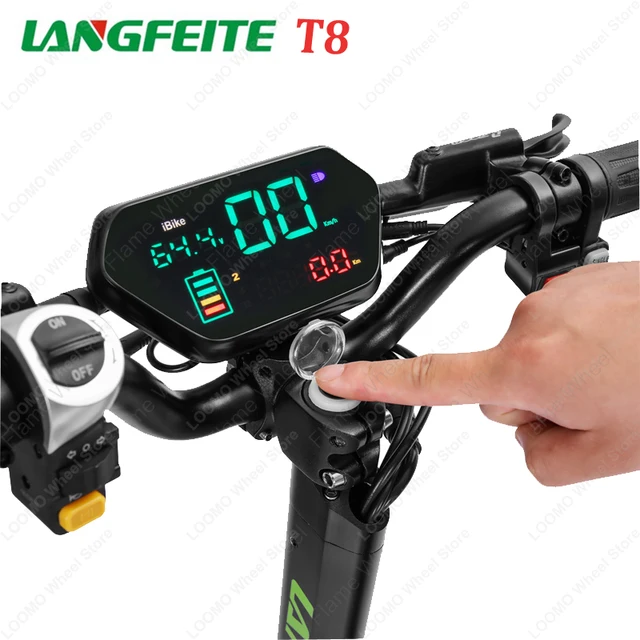 LANGFEITE T8 1200Wx2 Dual Motor 60V 26Ah 11inch Foldable E-Scooter Top  Speed 70 km/h Off Raod Tire Monster Electric Scooter - AliExpress