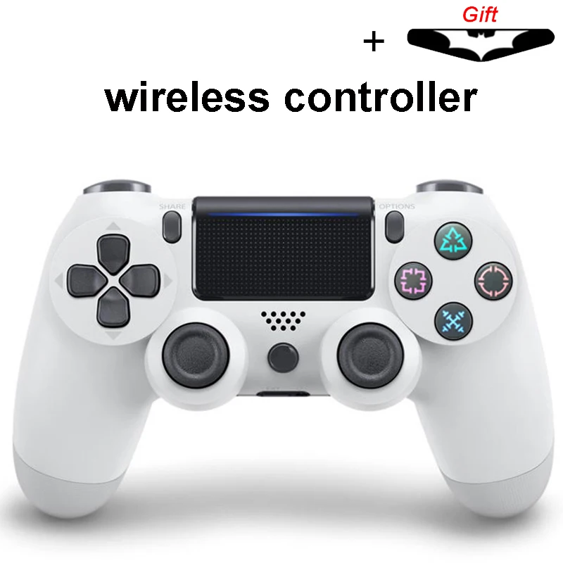 Bluetooth беспроводной джойстик для PS4 контроллер подходит для mando ps4 консоль для Playstation Dualshock 4 геймпад для PS3 - Цвет: wireless White
