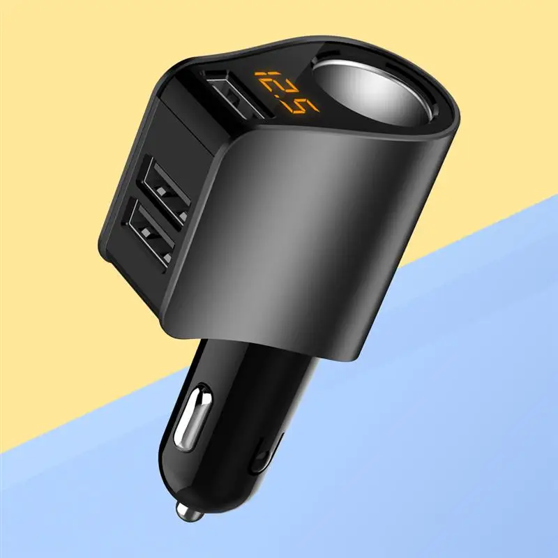 12-24 в 80 Вт автомобильный тройной USB двойной адаптер для автомобильного прикуривателя разветвитель конвертер автомобильное напряжение Диагностика прикуривателя