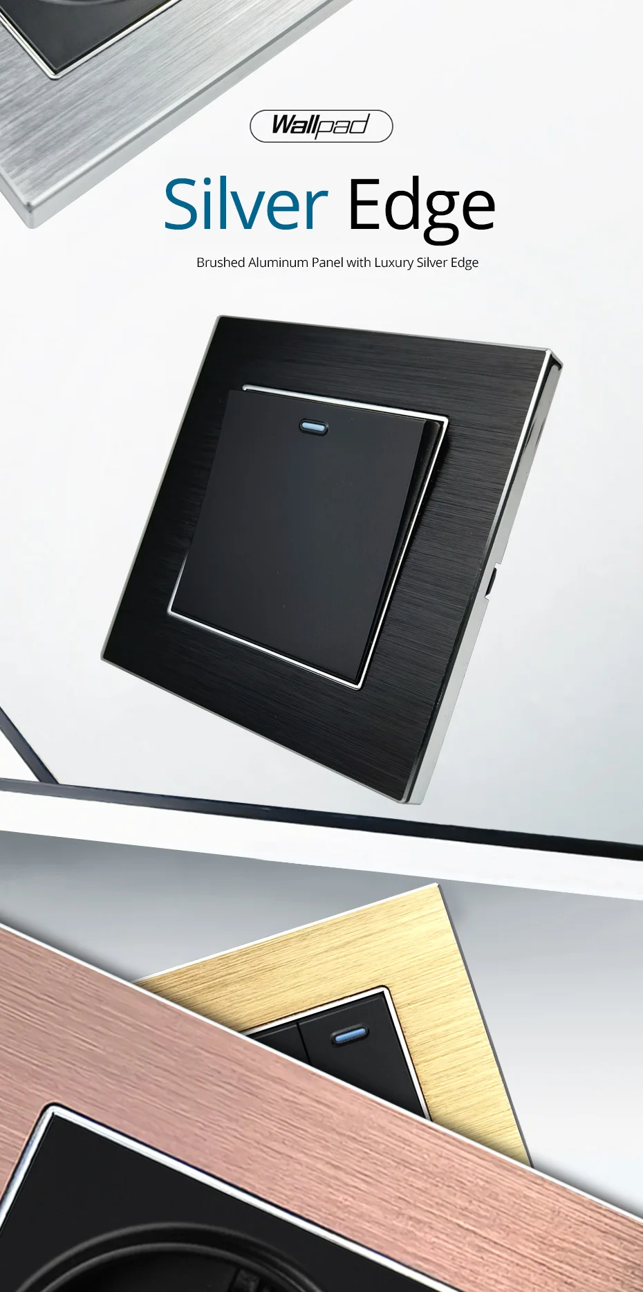 Wallpad-Luxo Motion Sensor Switches, Detector Humano IR