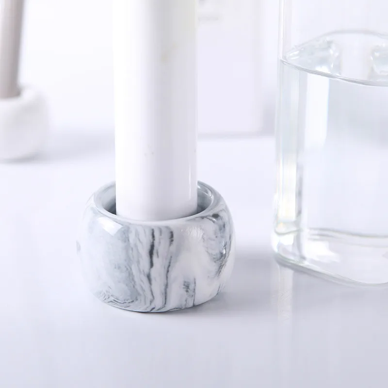 Electric Toothbrush Holder Marbling Donut Creative Ceramic Base Frame ToothBrush Shelf Storage Rack Bathroom Toiletries