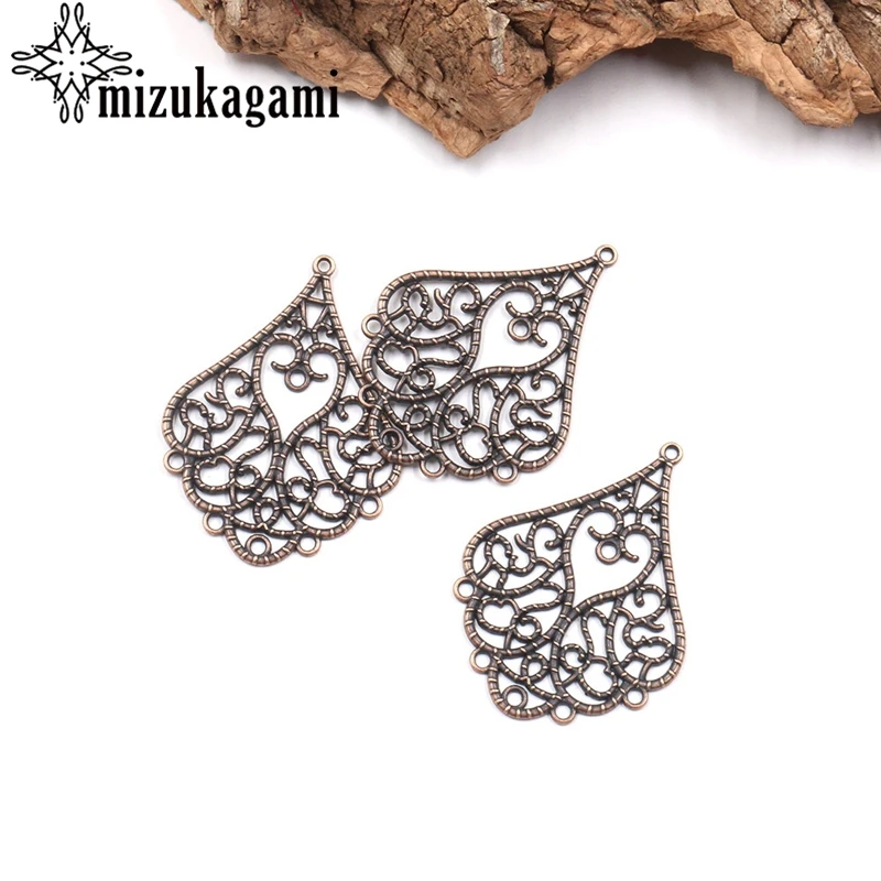 Подвеска в виде лепестков воды из цинкового сплава стиле ретро 6 шт./лот|Ювелирная