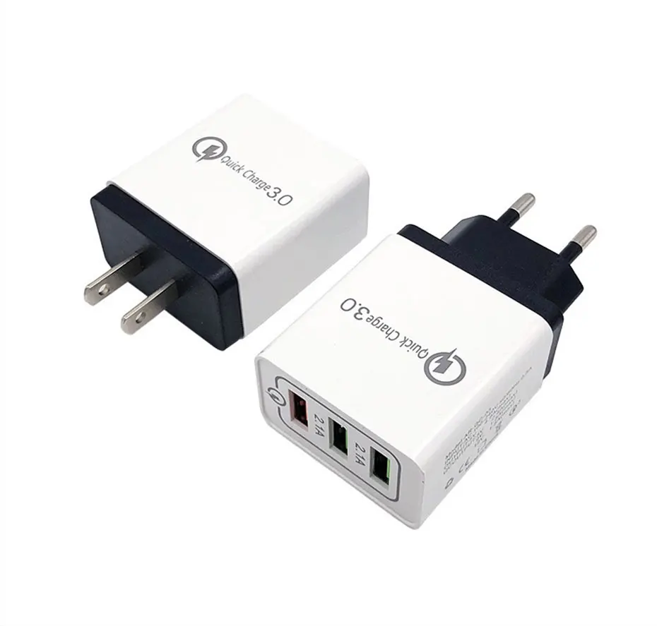 PINZHENG с 3 портами(стандарт Порты и разъёмы Quick Charge 3,0 зарядка 5В 2.1A Быстрый Телефон Зарядное устройство для iPhone samsung Xiaomi huawei US EU Plug Зарядное устройство адаптер