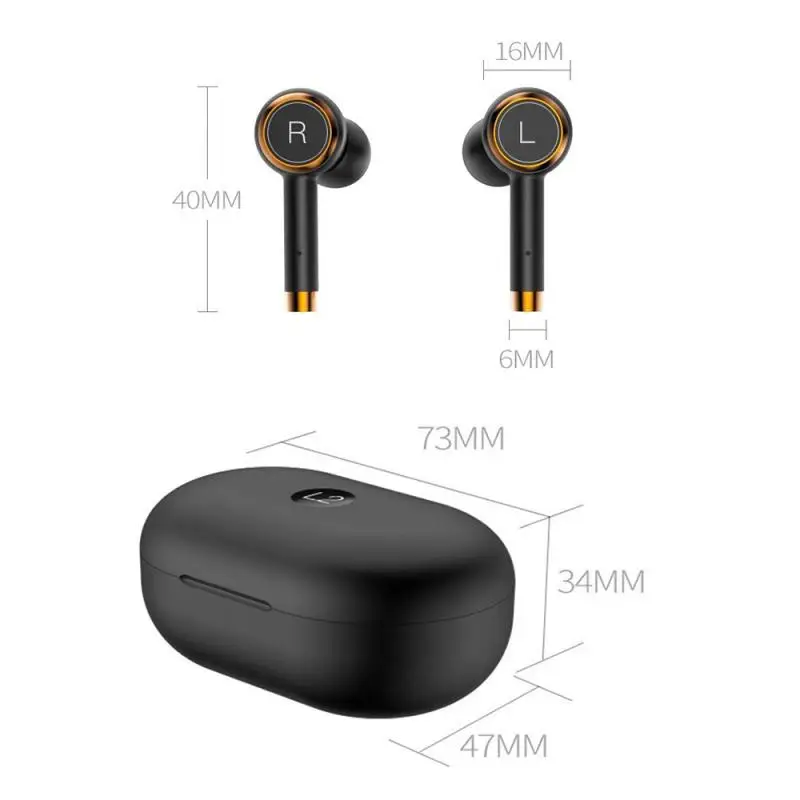 Mr NEW 5.0TWS Bluetooth гарнитура Беспроводные наушники зарядка склад водонепроницаемый Denoise Спорт Мини частная модель L2 наушники