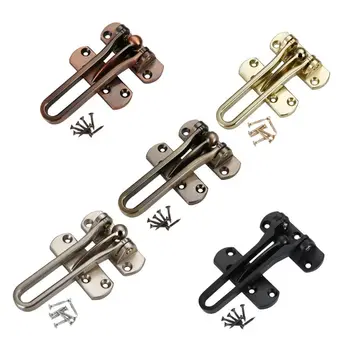 

Zinc Alloy Hasp Latch Lock Anti Theft Door Chain Buckle Cabinet Home Hotel Clasp