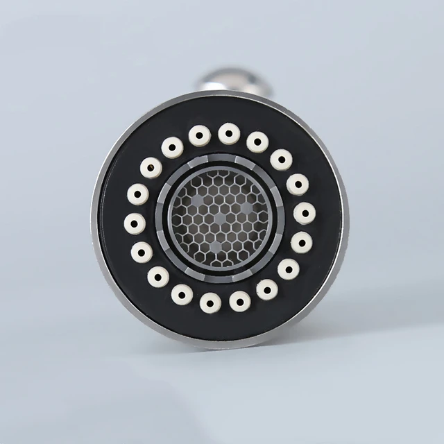 ใหม่แปรงสแตนเลสก๊อกน้ำห้องครัวดึงผักมือถือหม้อฝักบัวหัวฉีด 4