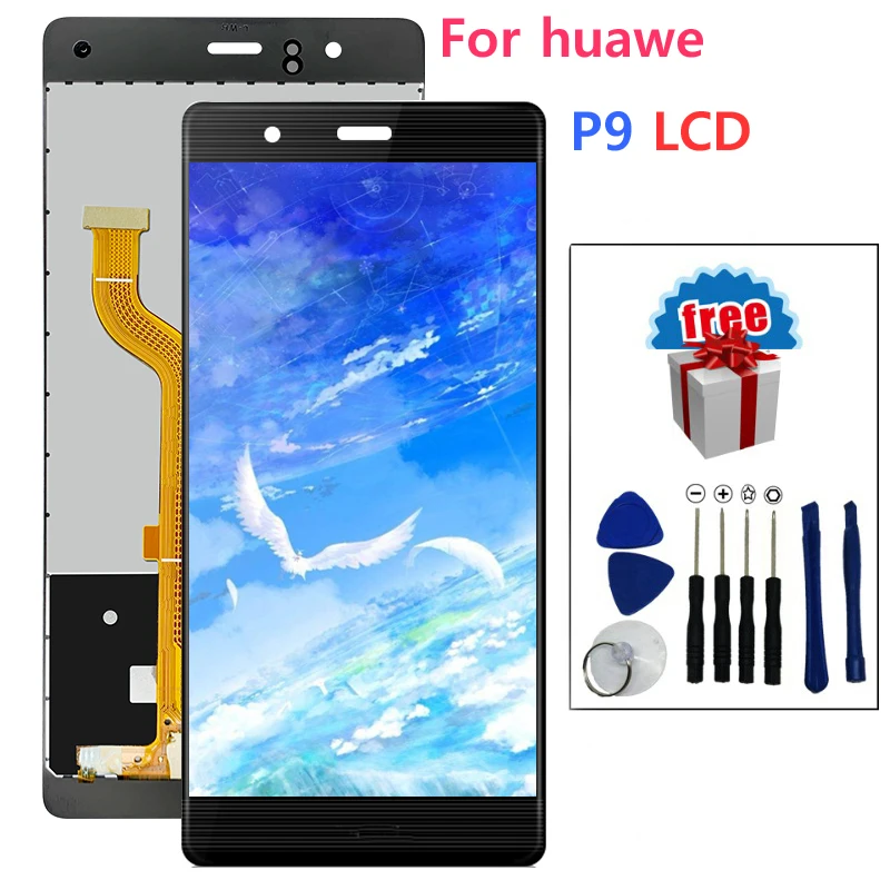 100% новая протестированная Замена для HUAWEI P9 EVA-L09 EVA-L19 5 2 ''Полный ЖК-дисплей +