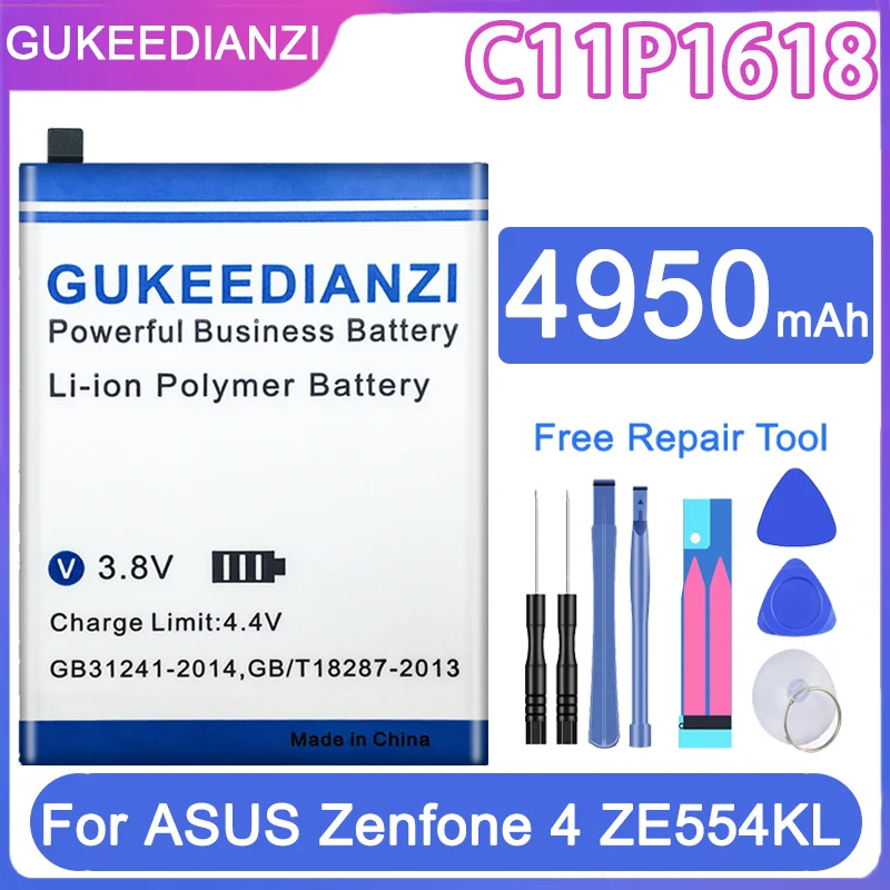 Аккумулятор 3500/4950 мАч для ASUS ZenFone 3/4 Max Pegasus 4A ZB500TL X00KD/ZS550KL 570KL Z01FD/Z01KD ZE554KL/ROG 1 ZS600KL |