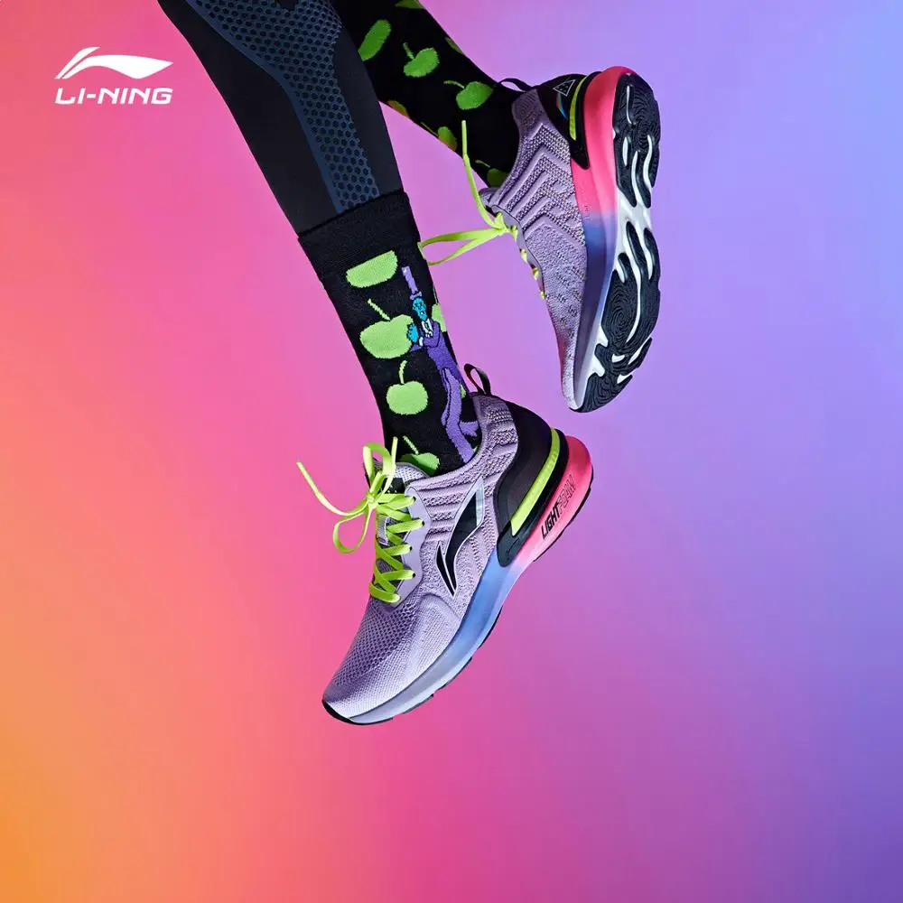 Li-Ning/Мужская обувь для бега ARASHI Cushoin; однотонные Тканные дышащие спортивные кроссовки для фитнеса; ARHP171 SJAS19
