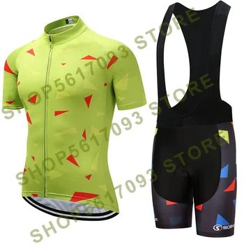 

2020 Original Green sobycle Cycling wear Bike jersey Ropa Ciclismo Quick Dry Mens Bicycle clothing short sleeves Cycling Jersey