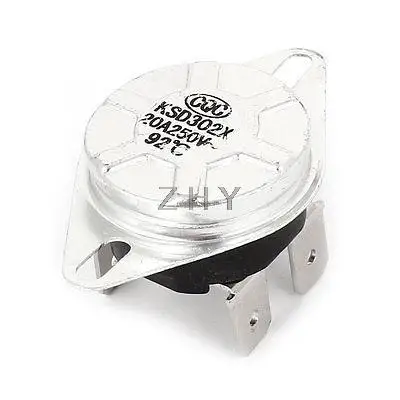 

KSD302X 92 Celsius Temperature NC Control Thermostat Switch AC 250V 20A