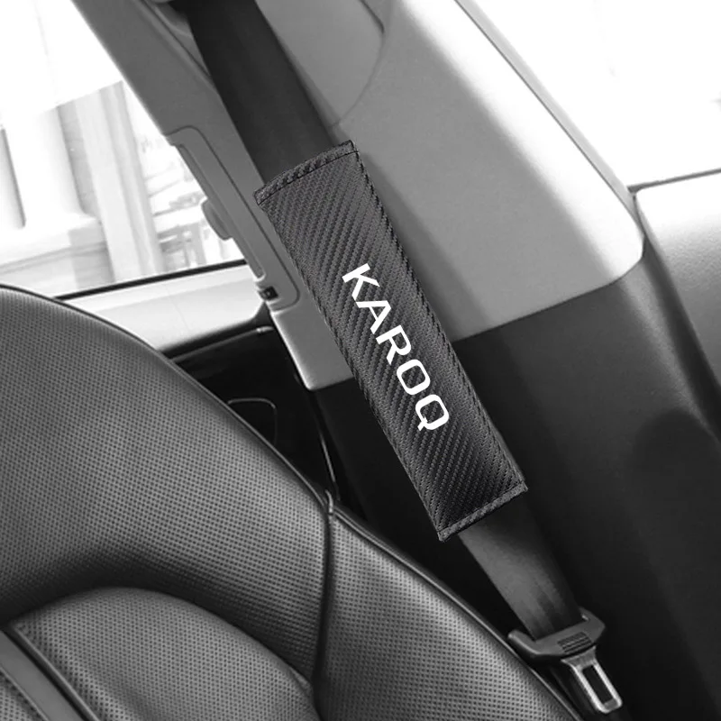 2 шт./пара автомобильный ремень безопасности чехлы для Skoda KAROQ удобные плечевыми накладками из искусственной кожи ремень Pad протектор