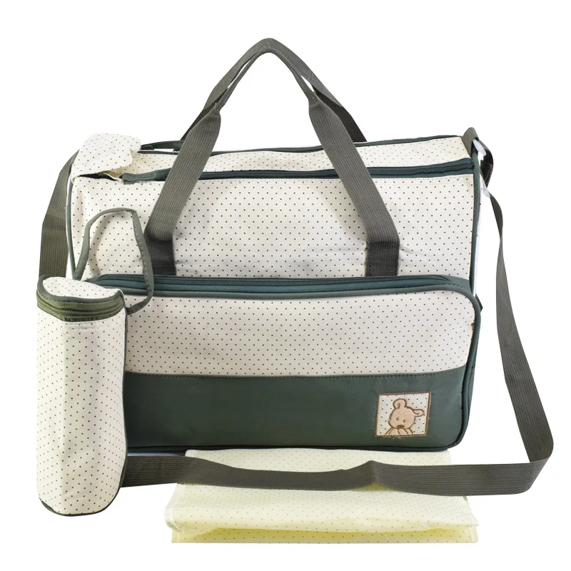 Multifunctional Mummy Bag Three-Piece Double Zipper Crossbody Large Capacity Mummy Bag