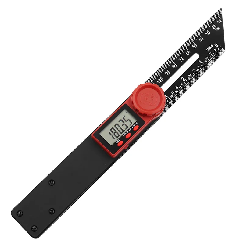 Digital display T-shaped movable angle woodworking tool level T-shaped angle ruler Digital display protractor caliper