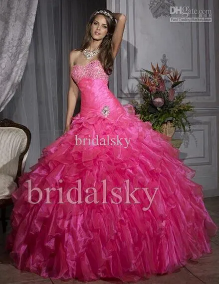 Новое Сексуальное Милое дебютантное платье из органзы vestido de festa vestido longo formatura, вечерние платья из двух частей на выпускной - Цвет: Розовый