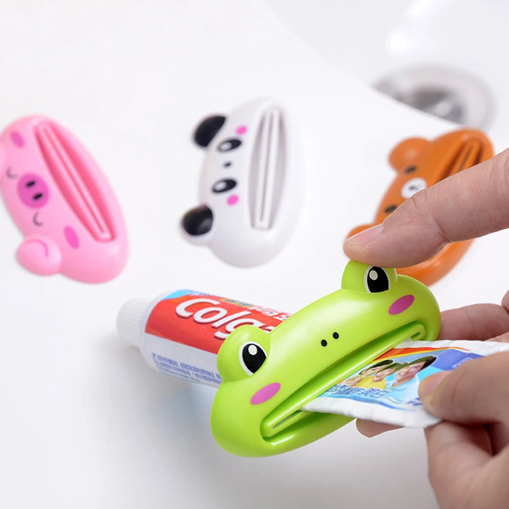 Cute Animal Home Toothpaste Squeezer Tube Squeezer Easy Toothpaste Dispenser Rolling Holder Kitchen Bathroom Decor Accessories