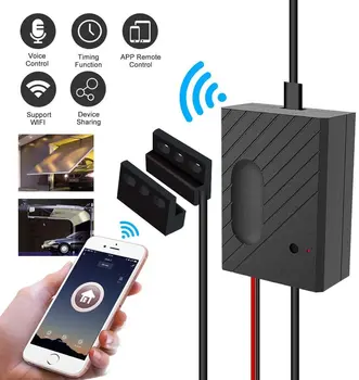 

WiFi Smart switch Sliding Gate Garage Door Opener Wireless Remote Controller APP Compatible with Alexa, Google Home