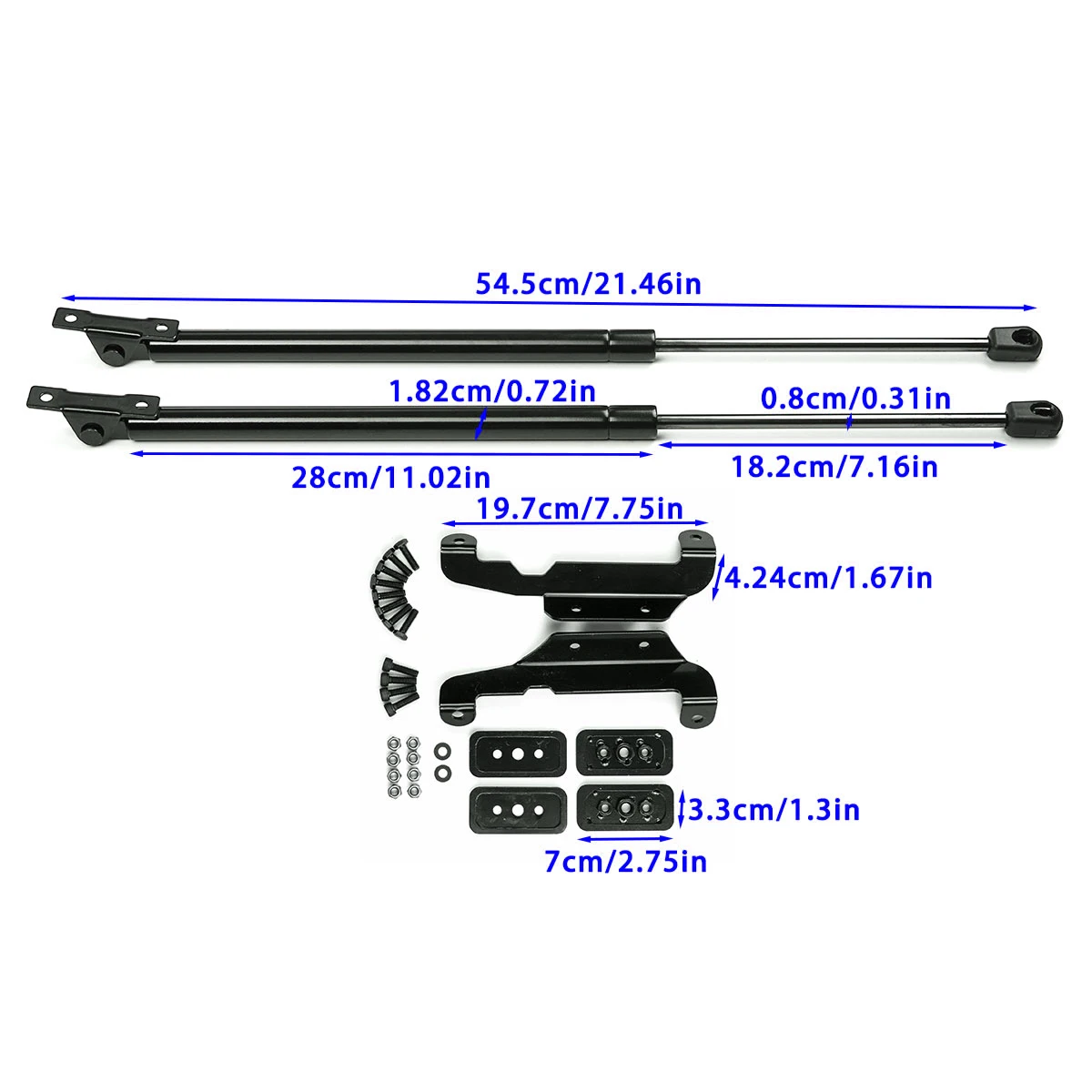 Передняя крышка двигателя автомобиля, капот, амортизатор для Jeep Wrangler JL, распорка стойки, опорная штанга, рычаг, газовая пружина, кронштейн