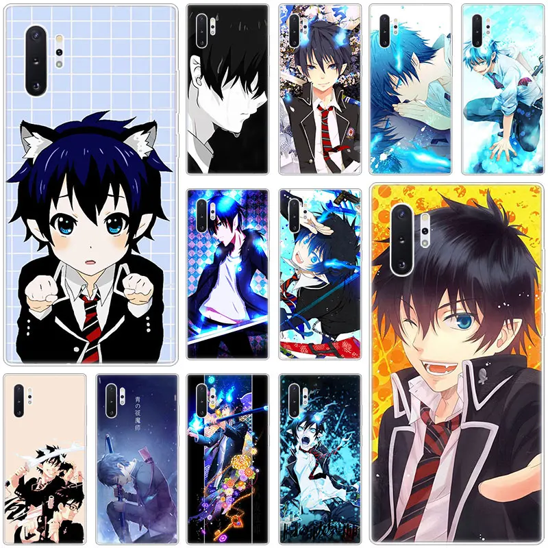 Anime Blue Exorcist Rin Okumura Case for Samsung Galaxy S10E S10 5G S9 S8 S7 Edge Note 10 Plus 9 A9 A8 A7 A6 2018 A5 2017 | Мобильные
