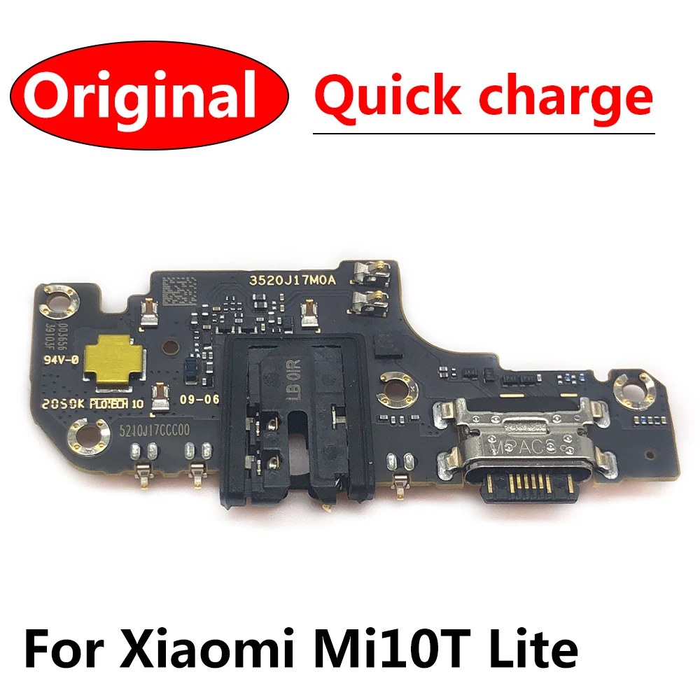 

5Pcs，100% Original New Dock Connector Micro USB Charger Charging Port Flex Cable Board For Xiaomi Mi 10T Lite Replacement Parts