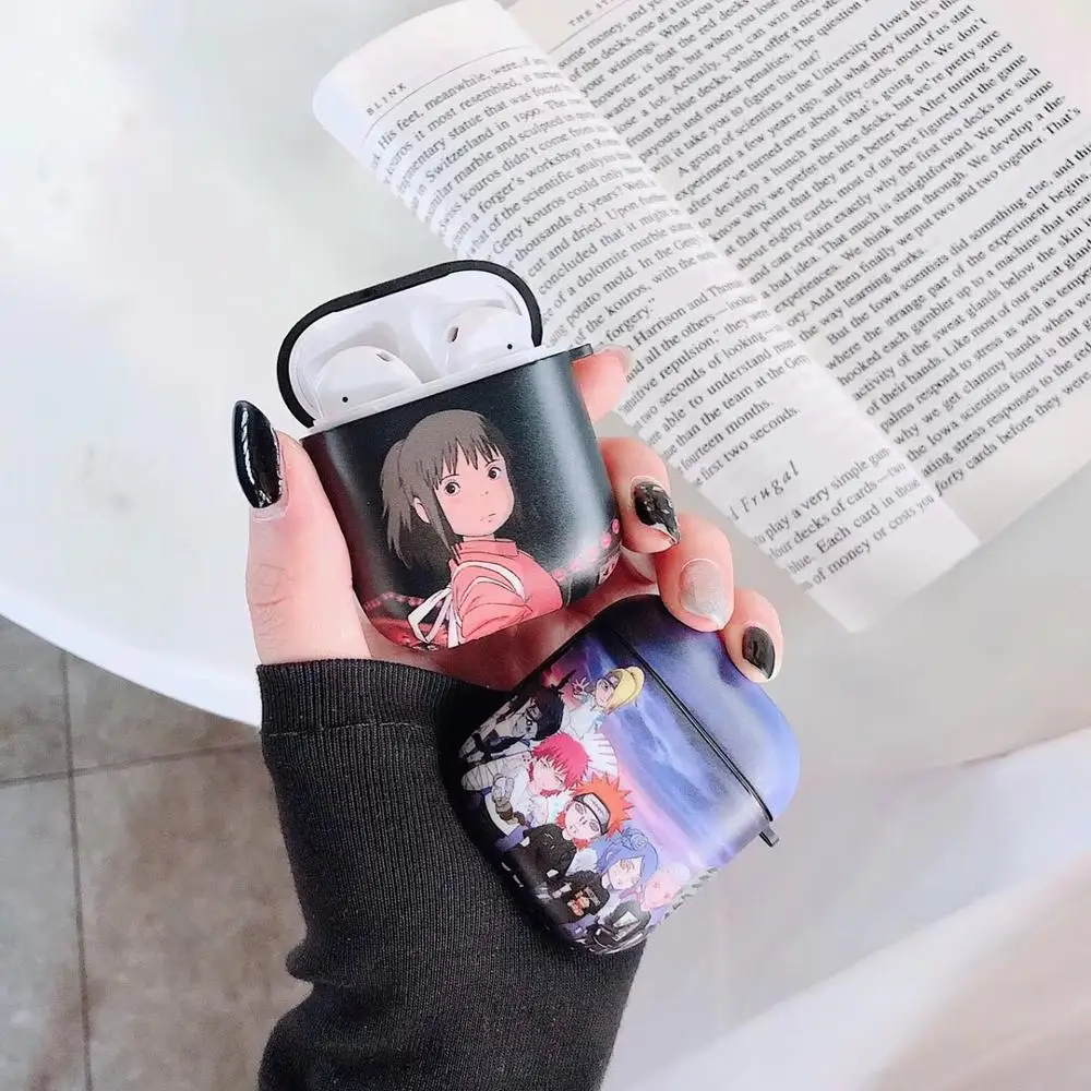 

cute Naruto Spirited Away fashion soft case For Apple new Airpods 1/2 Shockproof Cover wireless Bluetooth Earphone headset case