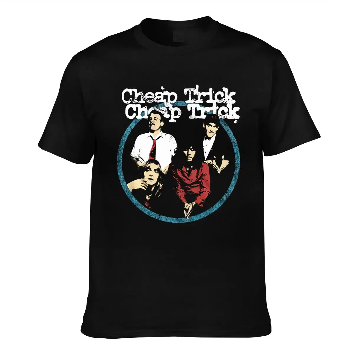 

Cheap Trick Circle Band Photo Adult T Shirt Rock Music
