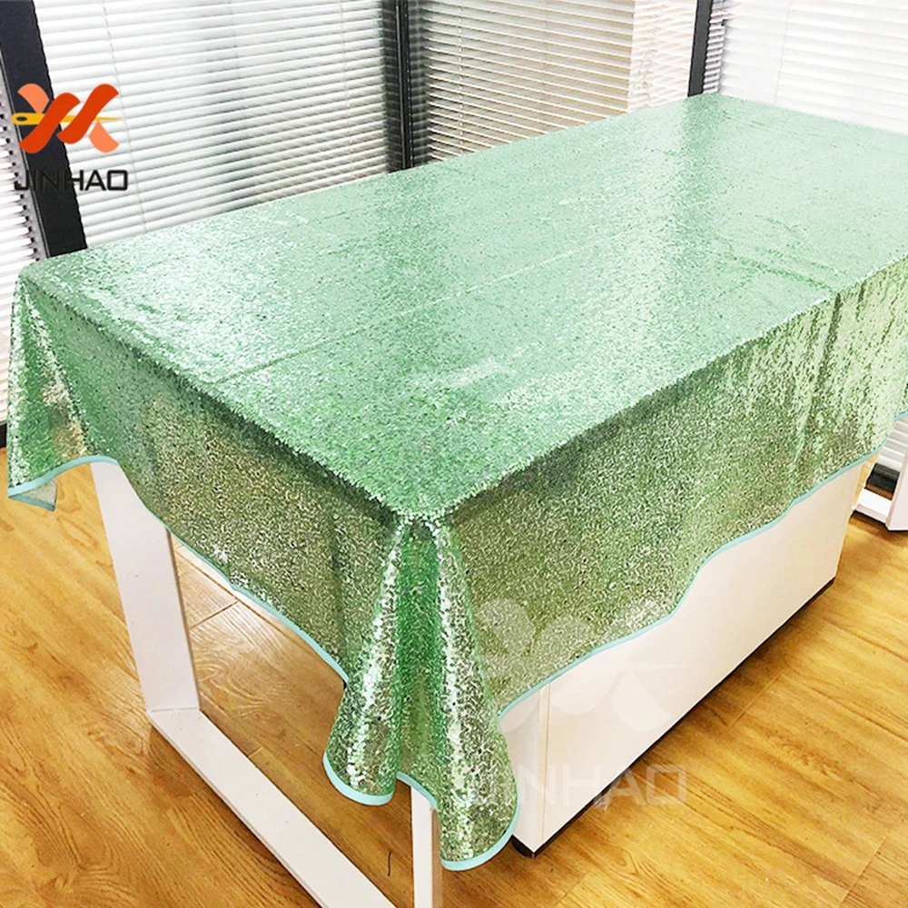 Luxury Fancy Wedding Wholesale Sequin Tablecloths Cheap Sequin Fabric
