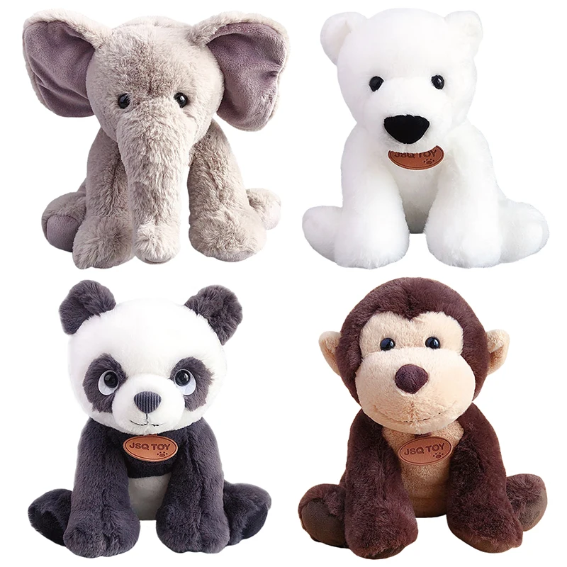 25 см Милая мультяшная Сидящая плюшевая мягкая игрушка животное креативная слон