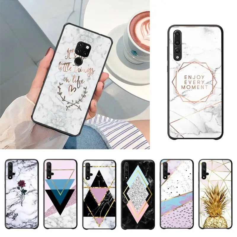 Новый мраморный чехол Babaite для телефона Huawei P20 P30 P10 lite P20Pro PSmart Y7 Y6 Prime Mate20 Nova3E |