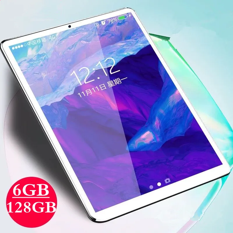

10.1 inch IPS 1920*1280 Tablet 3G 4G LTE Dual SIM card Tablet PC Octa Core 6GB RAM 128GB ROM Tablets Android 9.0 Bluetooth GPS