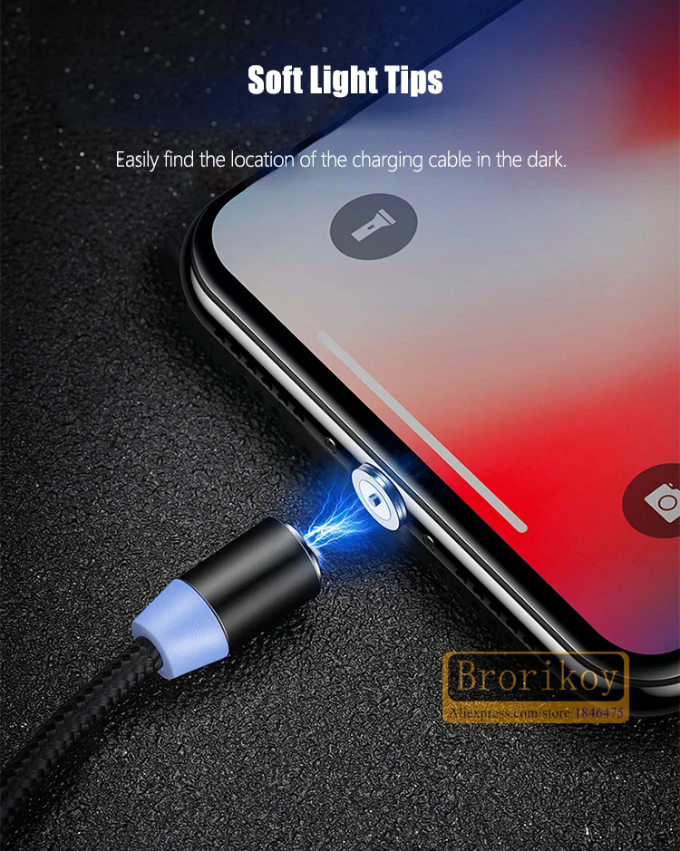 Магнитный usb-кабель Ustarmate для быстрой зарядки и передачи данных для iPhone Micro type-C, кабели USB для быстрой зарядки, кабель USB для мобильного телефона