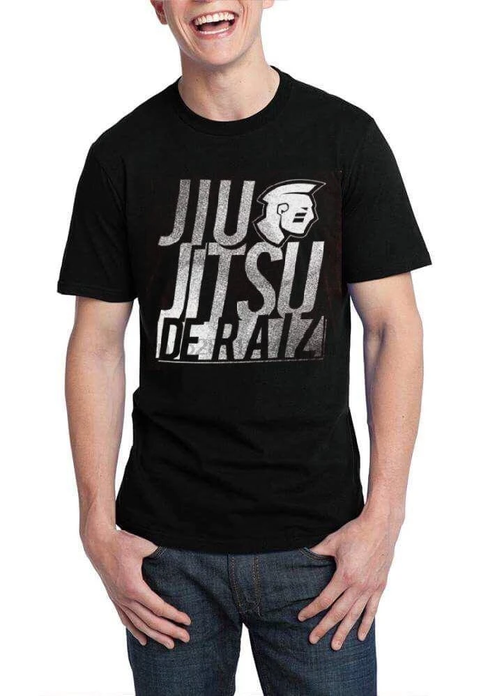 Футболка Jiu Jitsu De Raiz с коротким рукавом черного цвета| |