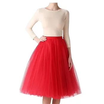 

Fashion Tutu Black White Red Short Petticoat for Cocktail Dresses Crinoline Underskirt Bridal Lady Girls Short Dress