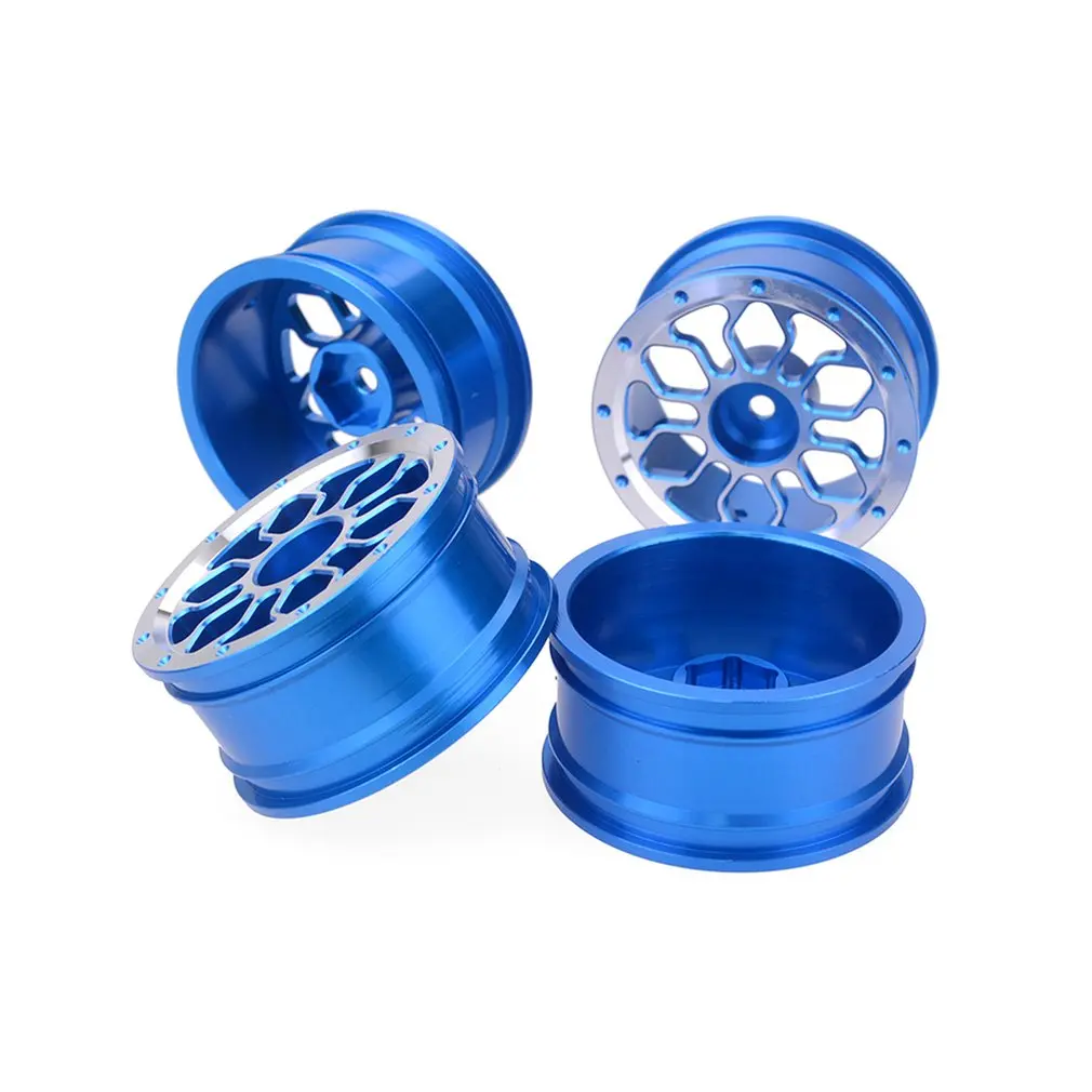 blue C 4 шт. ступицы колеса из алюминиевого сплава 1,9 дюйма для 1/10 RC Drift Car/Tourning car/гусеничный грузовик осевой SCX10 Traxxas TRX4 D90 - Цвет: blue C