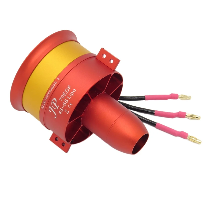 

HGLTECH 70Mm 3055 2250KV Duct Fan Unit with Brushless Outrunner Motor for RC EDF Jet AirPlane
