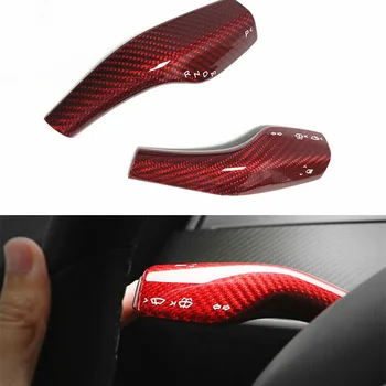 

Real Carbon Fiber Column Shifter Modification For Tesla Model 3 Y 17-2020 Paddle Shift Trim Cover