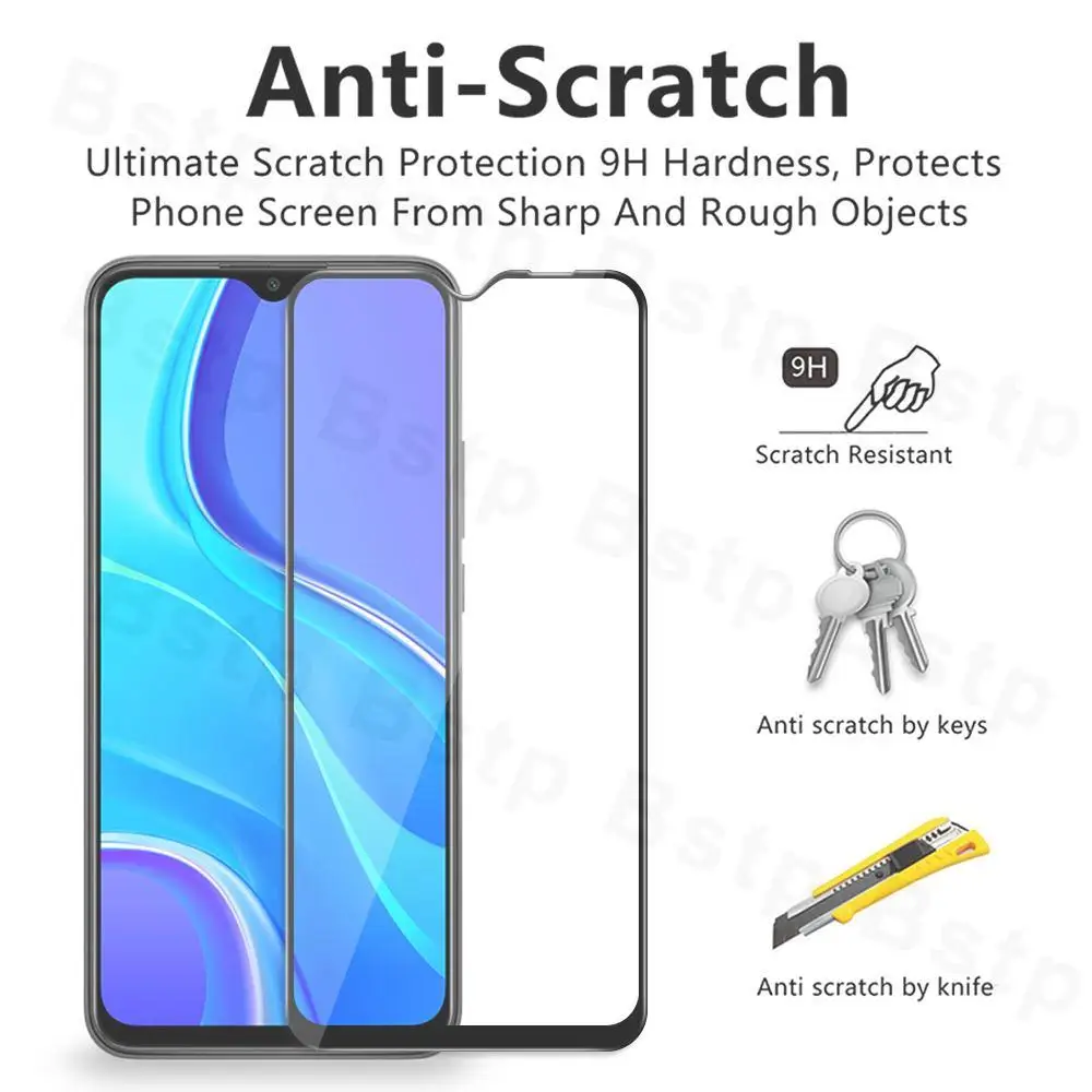 mobile protector For Redmi 6 Pro 7 8 9 10 Protection Glass For Xiaomi Redmi 6A 8A 9A 9T 9C 8T Tempered Screen Protector Redmi 7 Protective Film best screen guard for mobile