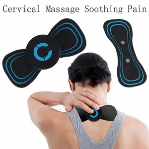 Portable Head Massage Neck Massager H-185 Cervical Vertebra Massage Sticker  Gua Sha Chiropractic TENS Microelectric Pulse - AliExpress