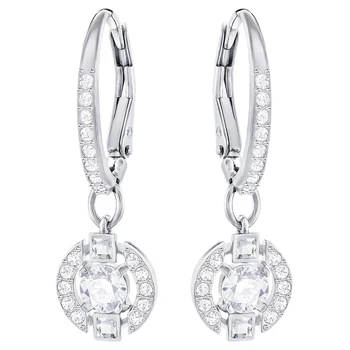 

High quality SWA new style. Heart beating. Christmas water-saving Crystal Earrings