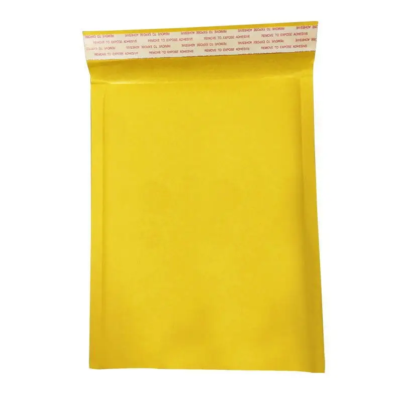 10Pcs/Lot Bubble Bag Envelope Packaging Express Yellow Kraft Paper Pack Foam | Канцтовары для офиса и дома