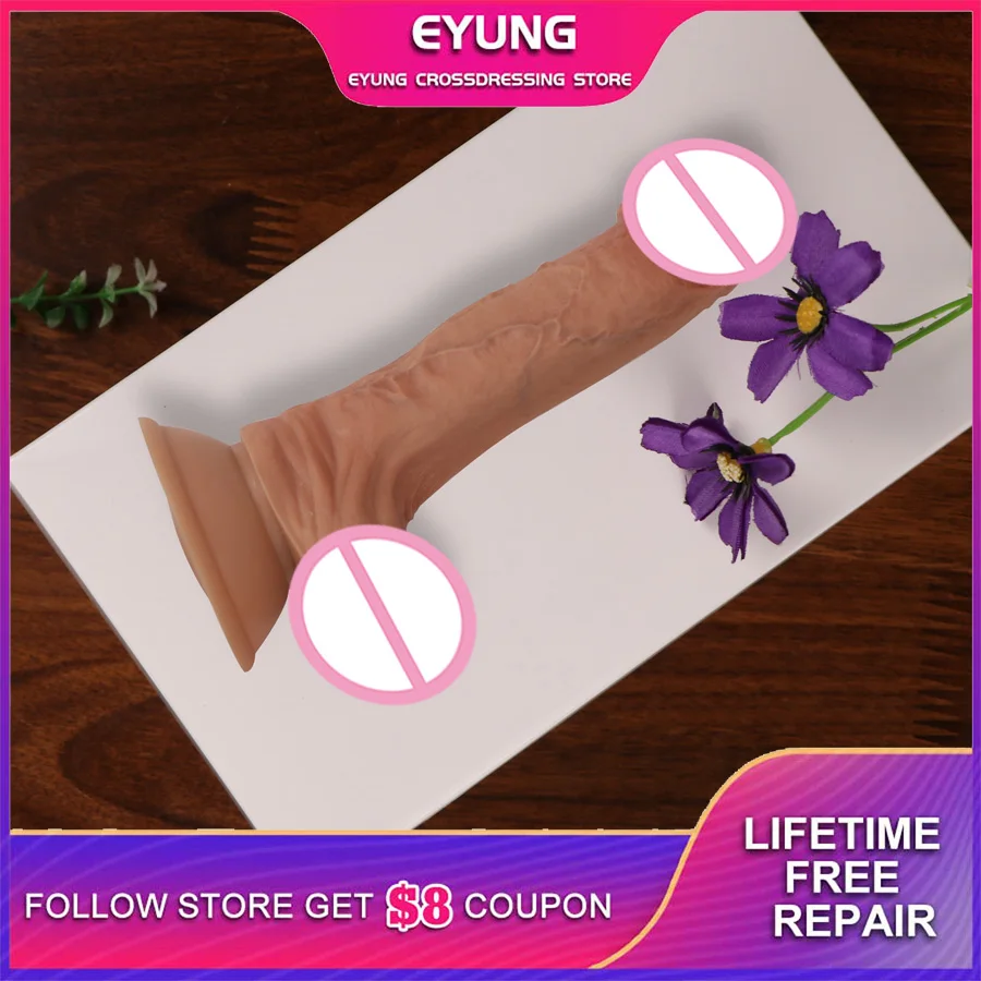 Realistic Dildo soft Liquid silicone Super Huge Big Penis With Suction Cup Sex Toys for Woman Strapon Female Masturbation | Красота и